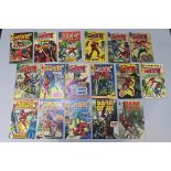 Daredevil Marvel comics including annual #1 from 1967 with UK cover stamp (good),