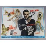 From Russia with Love (1964) Original British Quad first release film poster starring Sean Connery