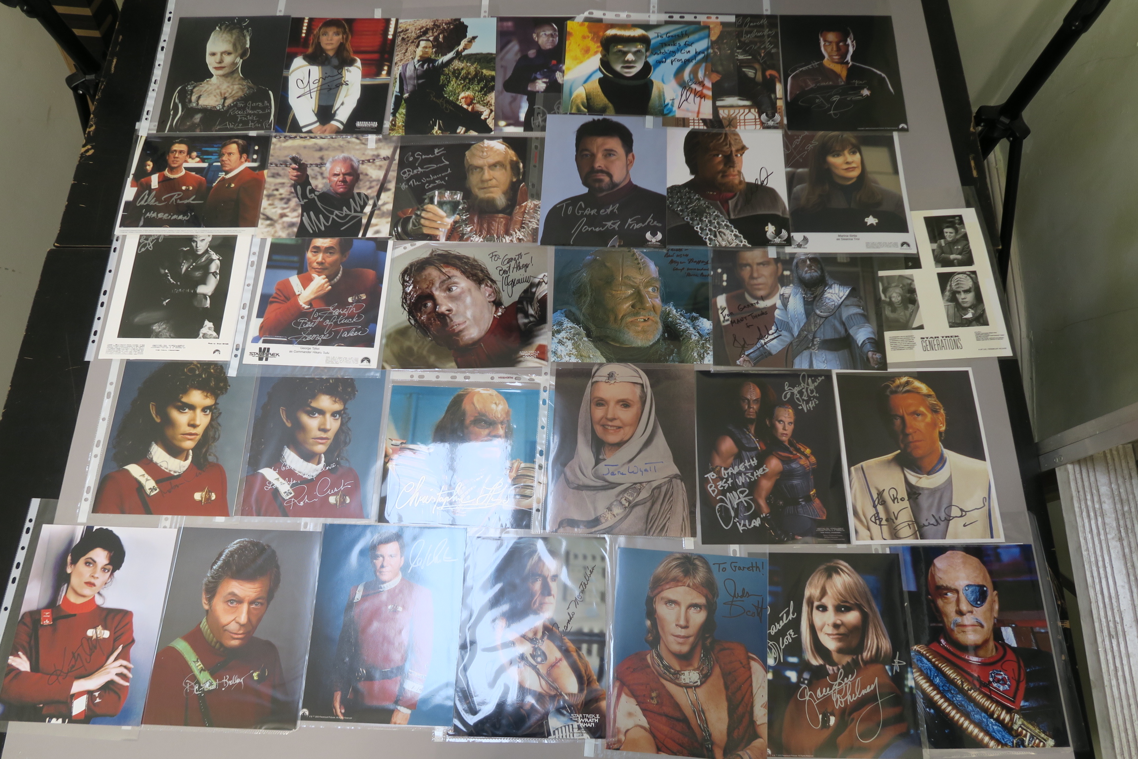 A collection of Star Trek photographs most of which are signed by the stars the collector attended - Image 11 of 16