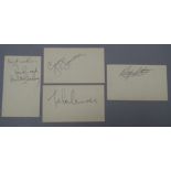 The Beatles autographs - Paul McCartney, John Lennon,
