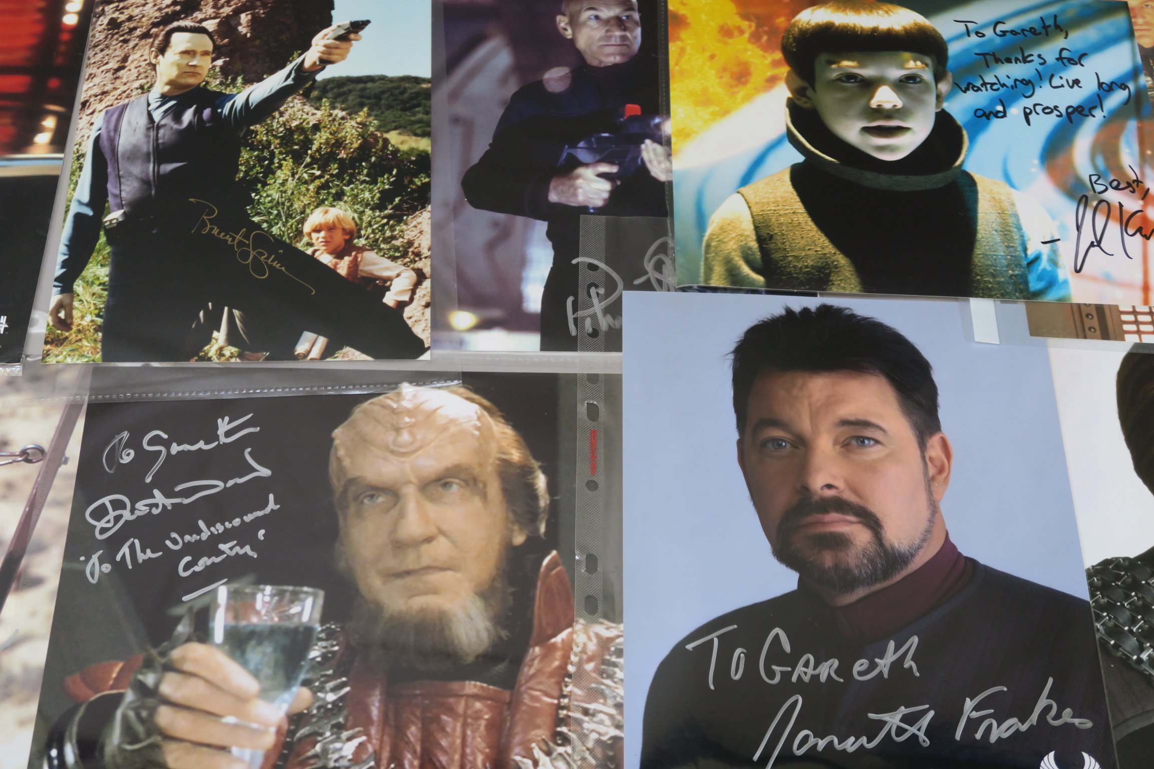A collection of Star Trek photographs most of which are signed by the stars the collector attended - Image 15 of 16