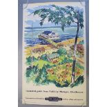 Cleethorpes 1960 British Railways travel poster with art by Kenneth Steel full colour rolled