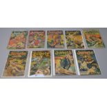 Jungle Comics (Fiction House Magazines) from the 1940s including No 66, 73, 91, 96, 103, 107, 108,