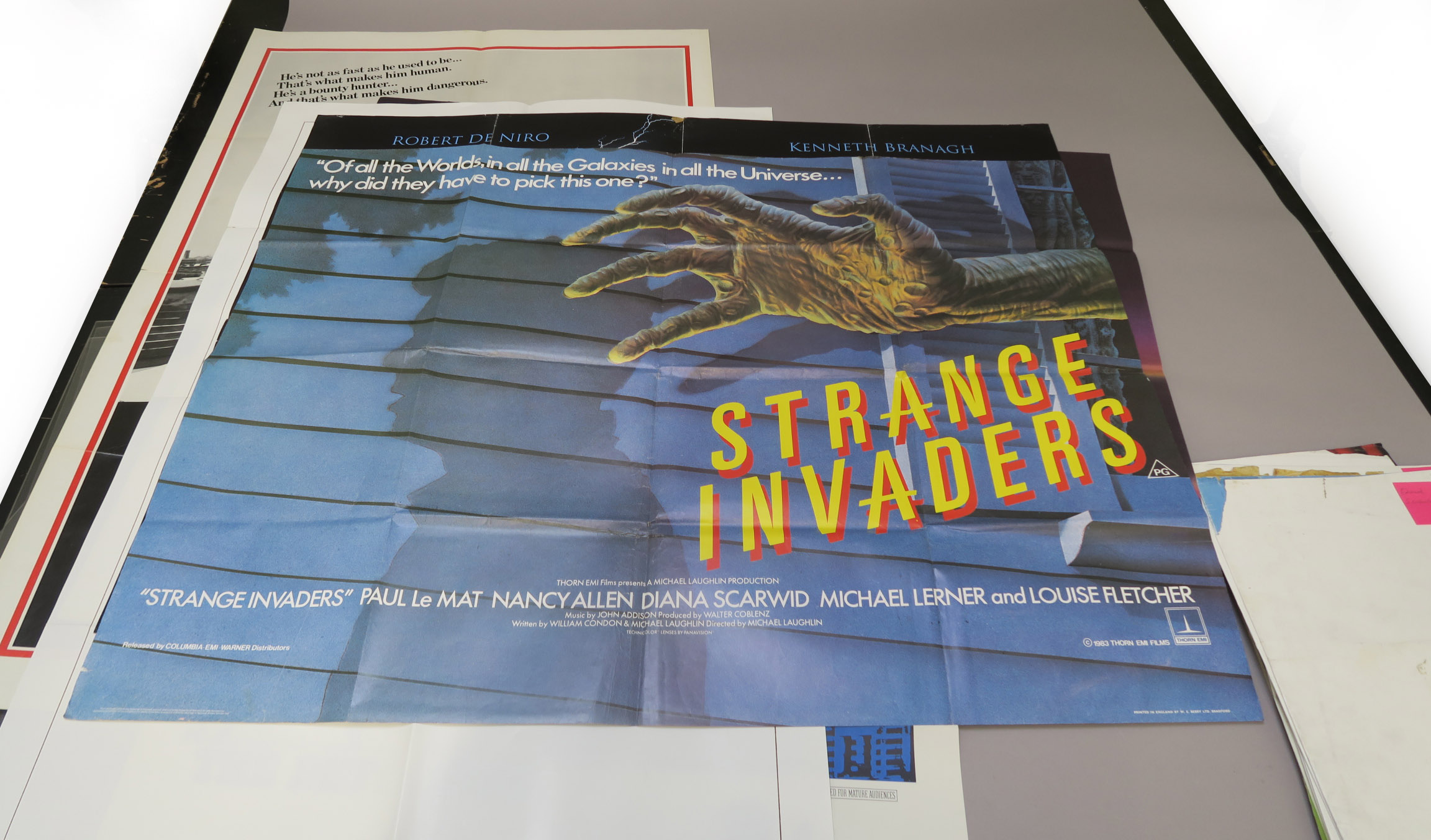 Collection of film posters including British Quads for True Romance, Strange Invaders, Poltergeist, - Image 3 of 4