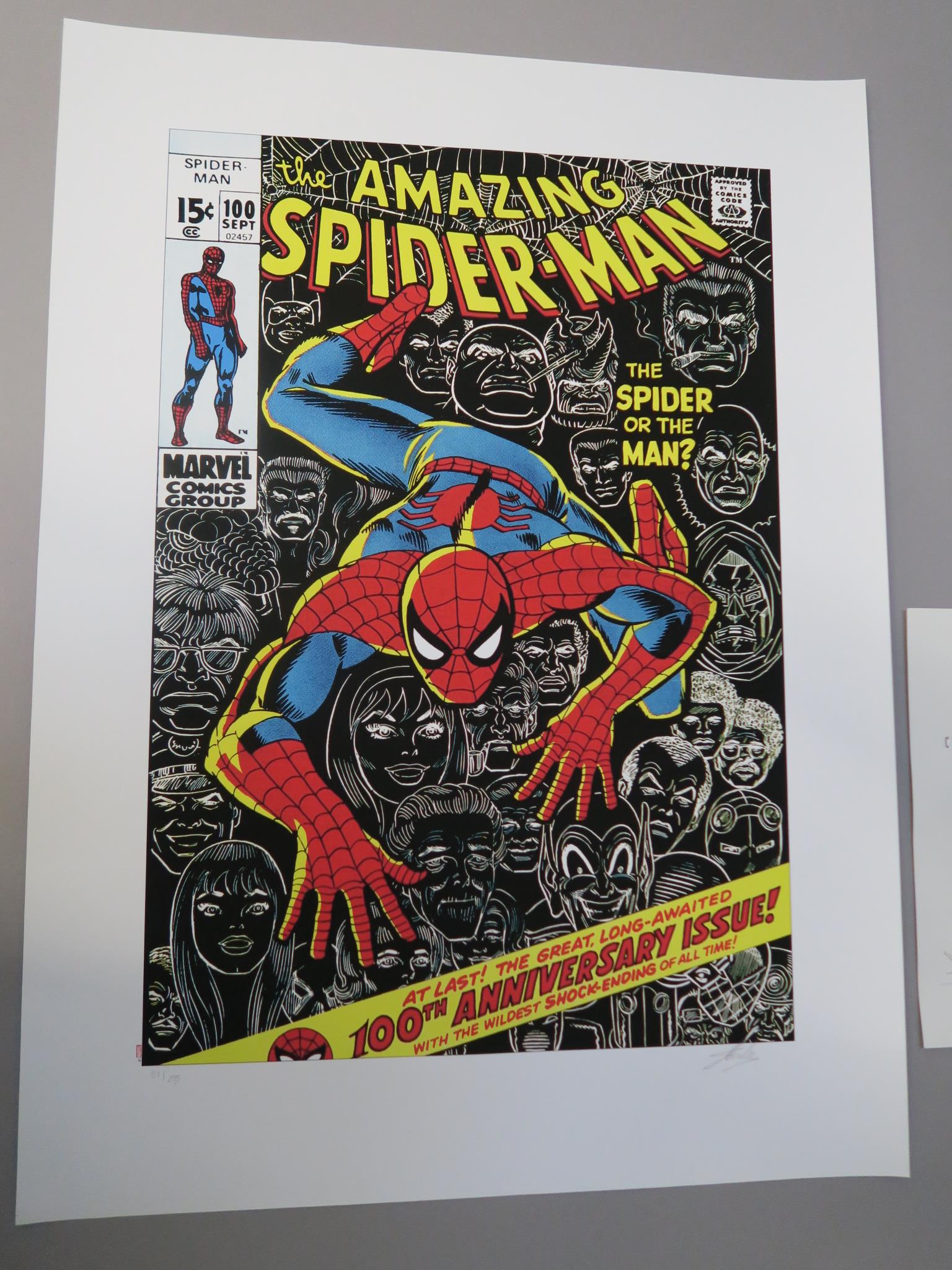 Stan Lee hand signed The Amazing Spider-man #100 - The Spider Or The Man? date of release October