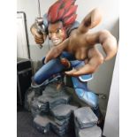 Thunder Cats Lion-O display model complete with logo sword and standing to a height of 8 ft