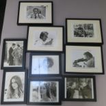 Collection of framed photographs with personally signed photos from the Bond Girls - Jane Seymour,