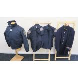 Four Police costumes comprising one vintage Police coat "B 11",