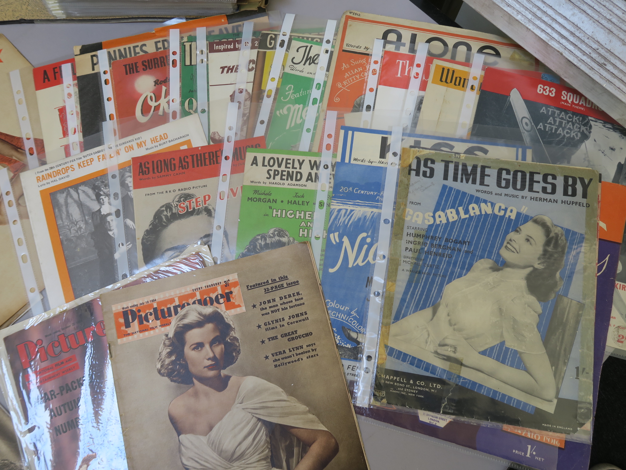 Film memorabilia including Picturegoer magazines from the 1940s to 1950s including Humphrey Bogart, - Image 2 of 3