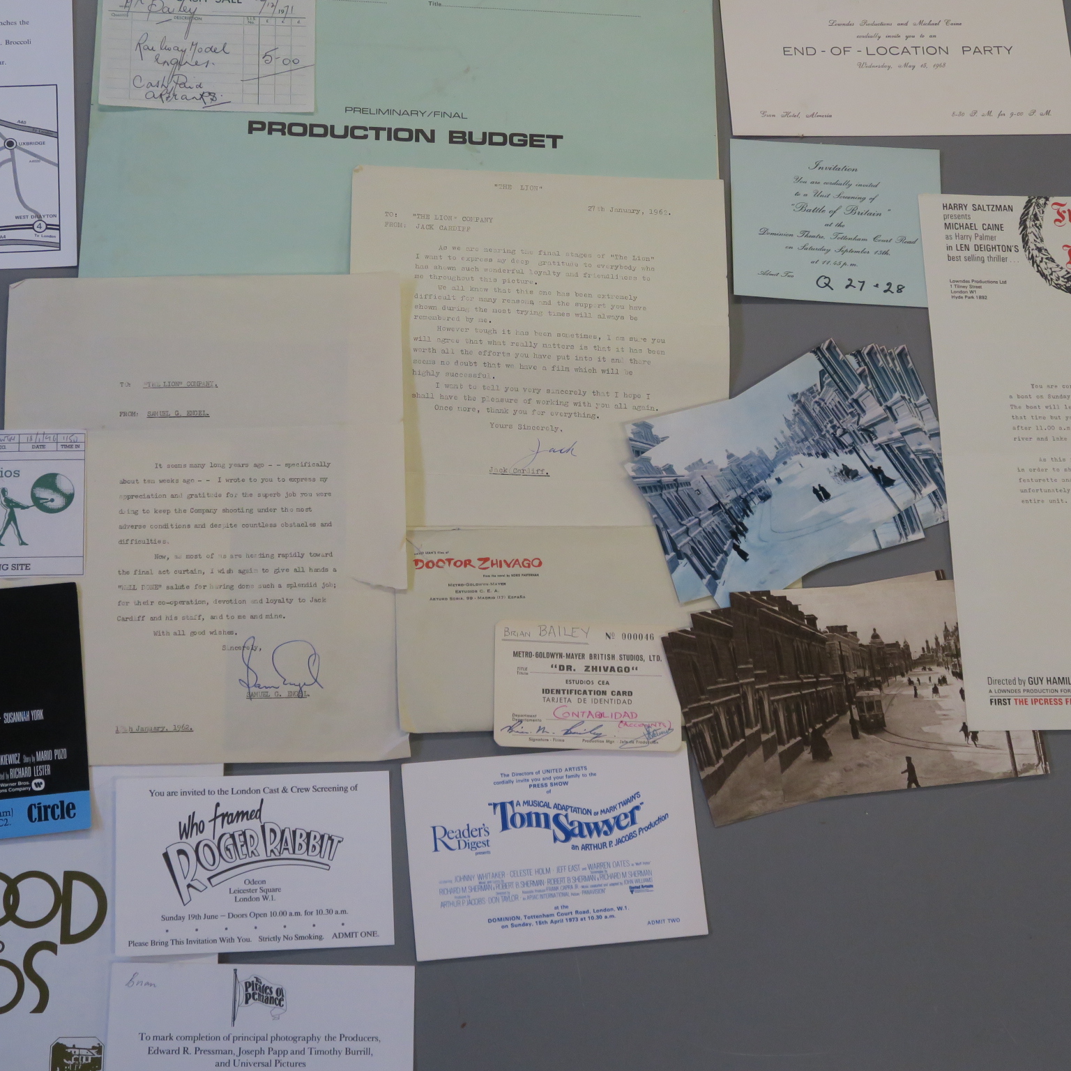 Collection of Pinewood studio production memorabilia including Premiere tickets for Supergirl, - Image 2 of 6