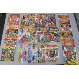 The Avengers No 1 (Sept 22nd 1973) UK Marvel comic magazine thru 40 & 44,