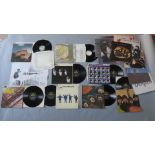 The Beatles large collection of LP records including Please Please Me Mono PMC 1202 black and