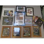 Star Trek and other Sci Fi movie framed and signed photos of cast members including Star Trek