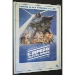 Star Wars The Empire Strikes Back 1980 large Italian film poster with fold marks and full colour
