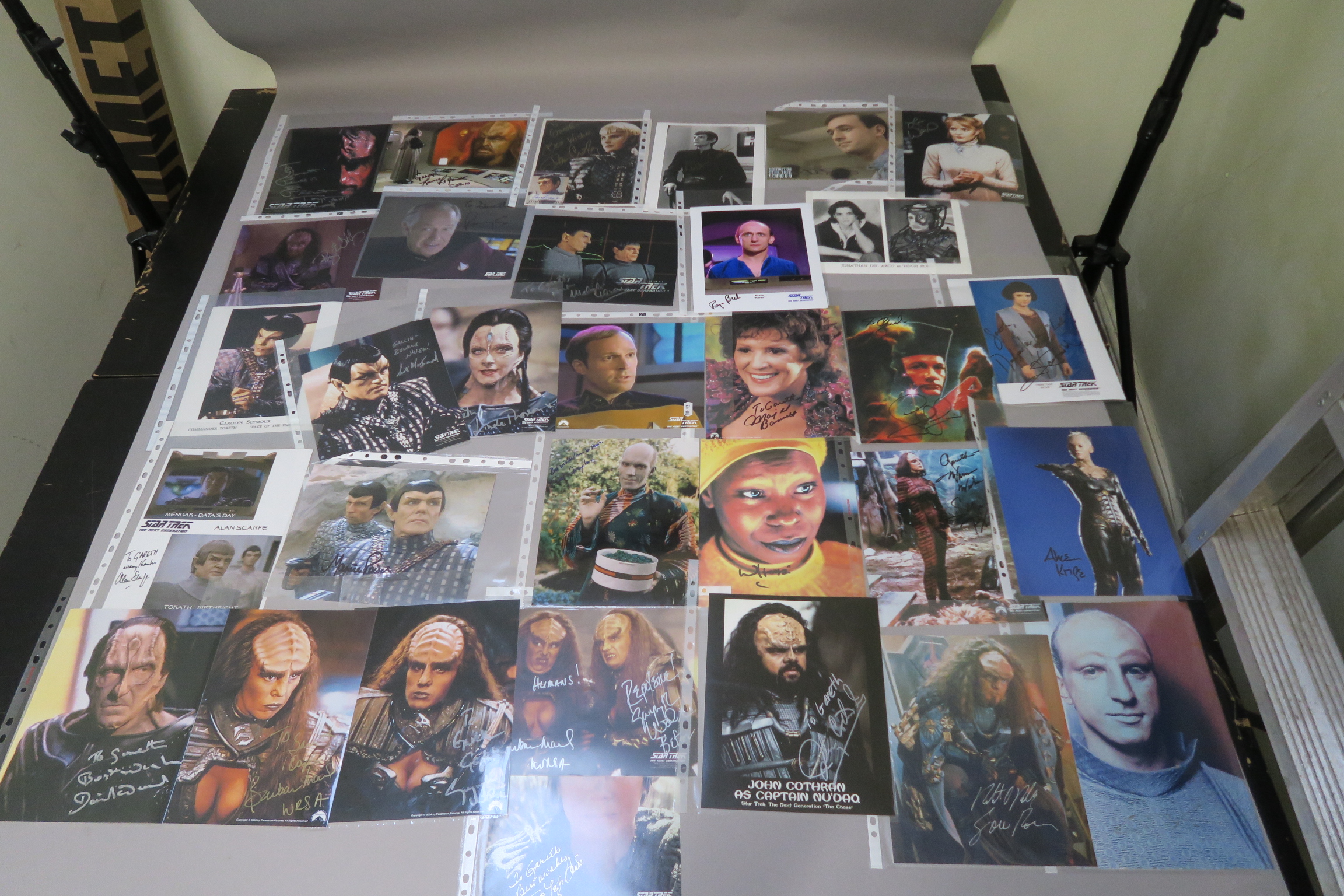 A collection of Star Trek photographs most of which are signed by the stars the collector attended - Image 6 of 16