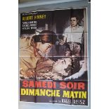Collection of Large film posters, French including some one sheets; "Saturday Night,