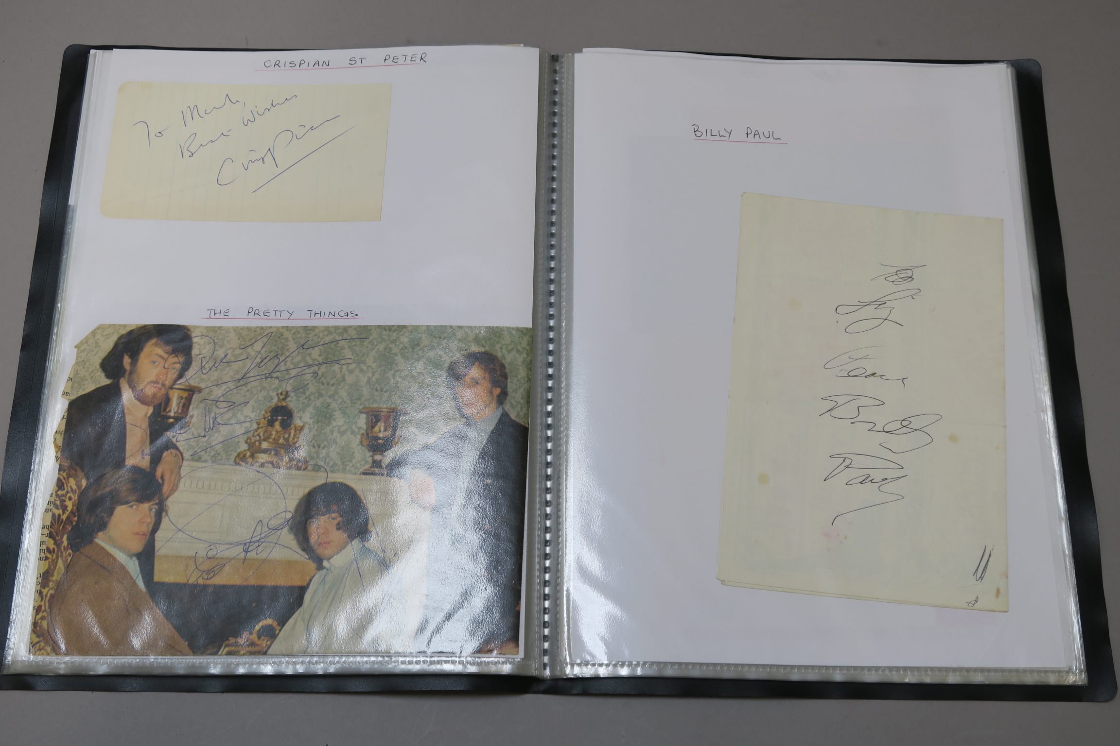 A folder of pop autographs many on photos collected by the reporter for Record Mirror including The - Image 9 of 11