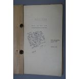 "Room at the Top" (1959) Oscar winning Screenplay Release Script belonging to Neil Paterson who won