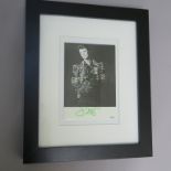 David Bowie hand signed Walker print of London photo signed "To Nigel David Bowie" dated 1985 in