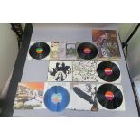 Led Zeppelin five LP vinyl records including I, II, II,