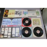 Nine Genesis LP vinyl records including Nursery Cryme - textured sleeve blue Island inner, CAS 1052,