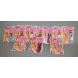 EX-SHOP STOCK: Ten Mini Fashion Dolls all appear still sealed on bubble cards (10).