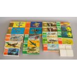 Nineteen aviation related model kits by FROG, plus two Spin-A-Prop, this includes; Heinkel He219,