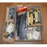EX-SHOP STOCK: A mixed lot of railway accessories which includes; track,