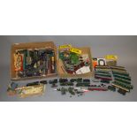 EX-SHOP STOCK: A mixed lot which includes locomotives, wagons, track and accessories.
