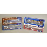 Four boxed Corgi 1:50 scale diecast model trucks, CC13216 DAF XF Wreford's Transport,