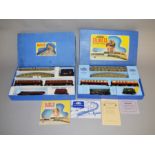 OO Gauge, Two boxed Hornby Dublo electric train sets by Meccano,