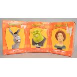 Three boxed Master Replicas 'Shrek 2' limited edition bust figurines, 'Donkey',