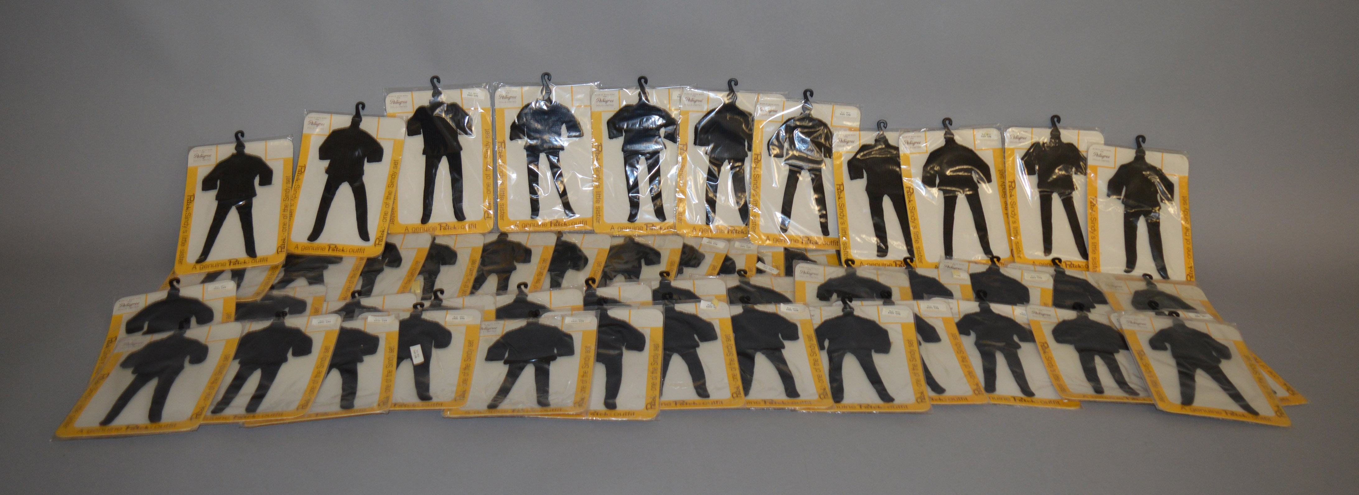 EX-SHOP STOCK: Fifty one Pedigree Patch Clothing doll Accessory Sets, Ref.