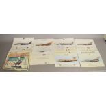 A quantity of military aircraft prints including some signed by the pilots and limited edition