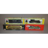 EX-SHOP STOCK: HO Gauge: Four Boxed Atlas Diesel Locos including 7036, 8075, #9114 GP-38 Loco etc..