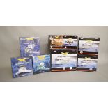 Eight boxed Corgi diecast aeroplanes,