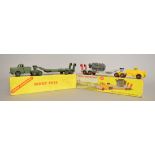 Two boxed Dinky Toys diecast models, 660 'Tank Transporter',
