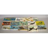 Fourteen vintage aviation related model kits by Revell, - including Dornier DO 217 K1 (H2020),