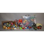 A good quantity of unboxed Marvel, Buzz Lightyear, Transformer toys,