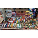Large quantity of assorted Corgi 1/50 scale lorries and other similar models - more than 150 in
