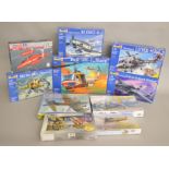 EX-SHOP STOCK: Ten Revell model kits in boxes VG this includes; Westland Lynx Has.