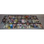 Thirty two Star Wars figures by Kenner on reproduction cards,