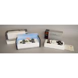 Two boxed diecast model Racing Cars in 1:18 scale, a CMC 1931 Mercedes Benz SSKL,