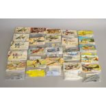 Twenty two bagged aviation related model kits by Airfix,