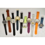 A boxed quantity of 10 working automatic wristwatches.