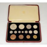 ROYAL MINT - 1937 complete specimen coin set,