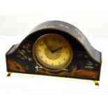 A 1920's/30's Chinoiserie style mantle clock,