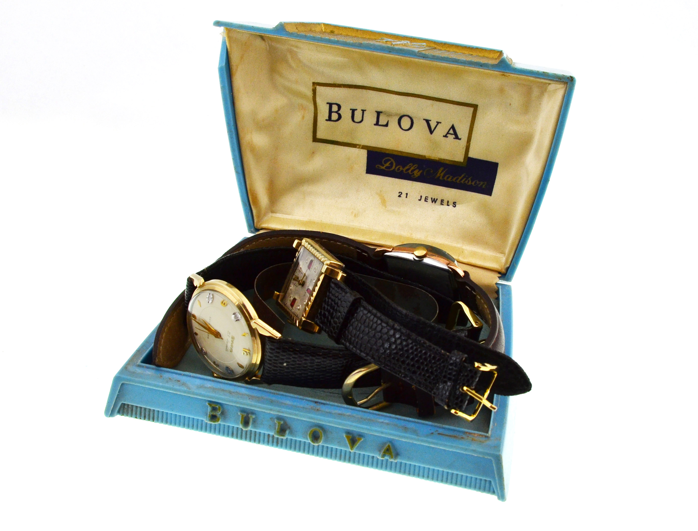 BULOVA - Three Bulova gold plated wristwatches, - Image 2 of 3