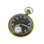 Damas military nickel cased pocket watch, case back with broad arrow mark & G.S/T.