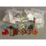 A large assorted quantity of costume jewellery.